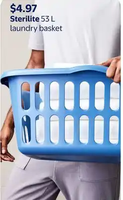 Walmart Sterilite 53 L laundry basket offer