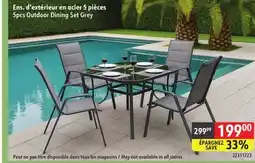 Sushi Shop 5pcs Outdoor Dining Set Grey offer