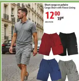 Sushi Shop Cargo Short with Fleece Lining offer