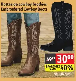 Sushi Shop Embroidered Cowboy Boots offer