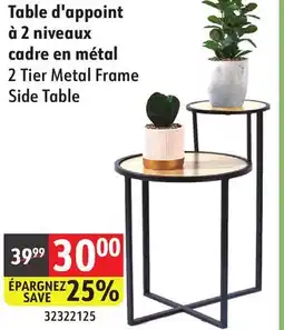 Sushi Shop 2 Tier Metal Frame Side Table offer