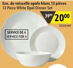 Sushi Shop 12 Piece White Opal Dinner Set offer