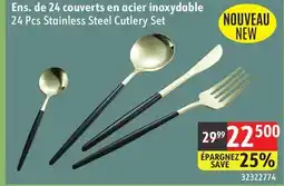 Sushi Shop 24 Pcs Stainless Steel Cutlery Set offer