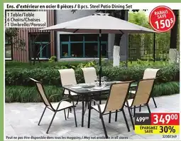 Sushi Shop pcs. Steel Patio Dining Set offer