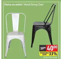 Sushi Shop Metal Dining Chair offer