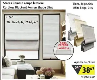 Sushi Shop Cordless Blackout Roman Shade Blind offer