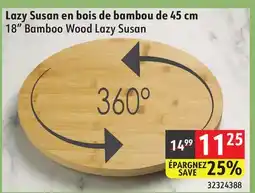 Sushi Shop 18 Bamboo Wood Lazy Susan offer