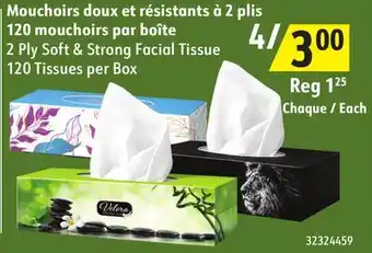 Sushi Shop 2 Ply Soft & Strong Facial Tissue offer