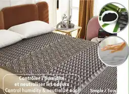 Sushi Shop Charcoal Memory Foam Mattress Topper 5 Zone Comfort offer