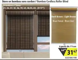 Sushi Shop Bamboo Cordless Roller Blind offer