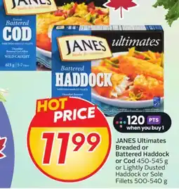 Sobeys JANES Ultimates Breaded or Battered Haddock or Cod offer