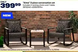 RONA Alma 3-piece conversation set offer