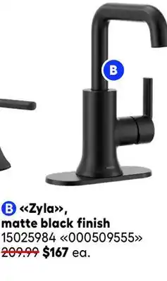 RONA MOEN Zyla, matte black finish Bathroom lavatory faucets offer
