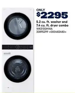 RONA LG 5.2 cu. ft. washer and 7.4 cu. ft. dryer combo offer