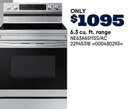 RONA SAMSUNG 6.3 cu. ft. range offer