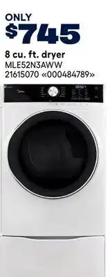 RONA Midea 8 cu. ft. dryer offer