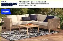 RONA Tremblant 4-piece sectional set offer