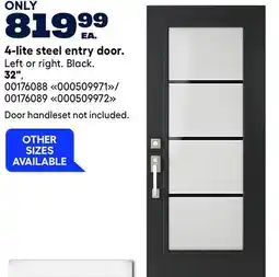 RONA 4-lite steel entry door offer