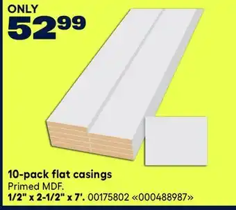 RONA 10-pack flat casings Primed MDF offer