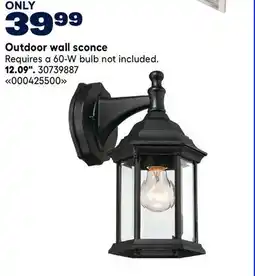 RONA Outdoor wall sconce Requires a 60-W bulb not included. 12.09 offer