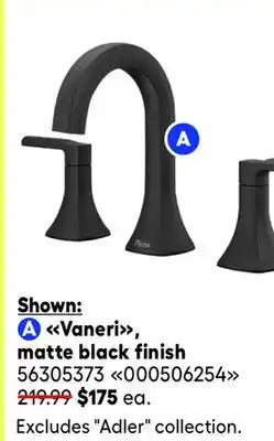 RONA Vaneri, matte black finish offer