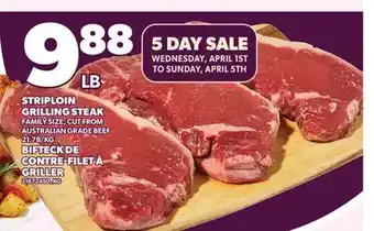 Valu-mart BIFTECK DE CONTRE-FILET À GRILLER offer