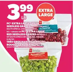 Valu-mart TRÈS GROS RAISINS VERTS OU ROUGES SANS PÉPINS PC offer