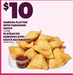 Valu-mart PLATEAU DE SAMOSAS AVEC SAUCE AU TAMARIN offer