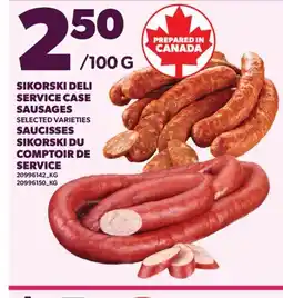 Valu-mart SAUCISSES SIKORSKI DU COMPTOIR DE SERVICE offer