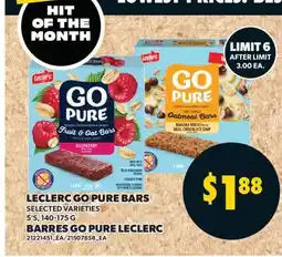 Valu-mart BARRES GO PURE LECLERC, 5'S offer