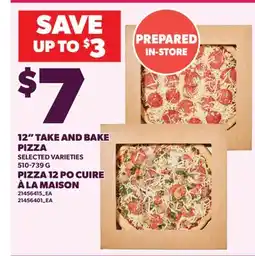 Valu-mart PIZZA 12 PO CUIRE À LA MAISON offer