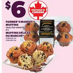 Valu-mart MUFFINS DÉLICES DU MARCHÉ, 6'S offer