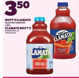 Valu-mart CLAMATO MOTT'S offer