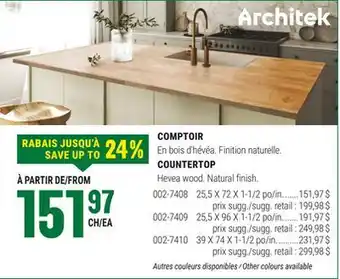 BMR COMPTOIR offer