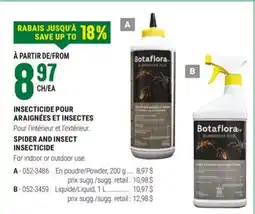 BMR INSECTICIDE POUR ARAIGNÉES ET INSECTES offer