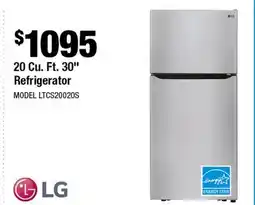 Home Depot 20 Cu. Ft. 30 Refrigerator offer