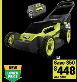 Home Depot HP 20 Push mower kit 6.0Ah battery and quick charger offer
