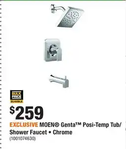 Home Depot EXCLUSIVE MOEN Genta Posi-Temp Tub/Shower Faucet • Chrome offer