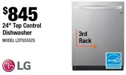 Home Depot 24 Top Control Dishwasher offer