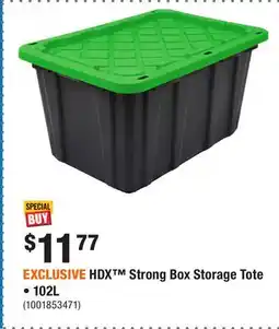 Home Depot EXCLUSIVE HDX Strong Box Storage Tote • offer