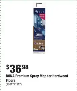 Home Depot BONA Premium Spray Mop for Hardwood Floors offer