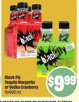 FreshCo Black Fly Tequila Margarita or Vodka Cranberry offer
