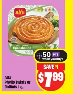 FreshCo Alfa Phyllo Twists or Rollinis offer