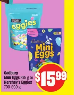 FreshCo Cadbury Mini Eggs 875 g or Hershey's Eggies offer