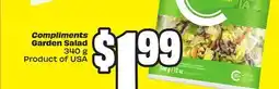 FreshCo Compliments Garden Salad 340 g Product of USA offer