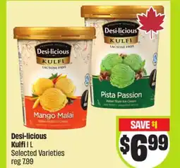 FreshCo Desi-licious Kulfi 1 L Selected Varieties reg 7.99 - Vaisakhi offer