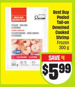 FreshCo Best Buy Peeled Tail-on Deveined Cooked Shrimp Frozen offer