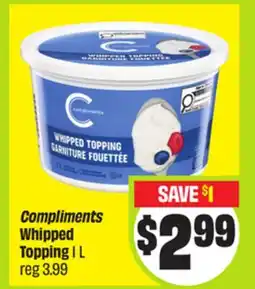 FreshCo Compliments Whipped Topping offer