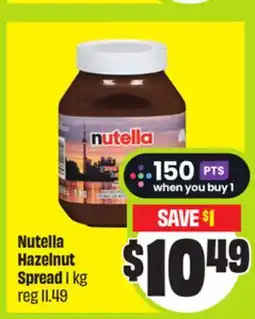 FreshCo Nutella Hazelnut Spread offer