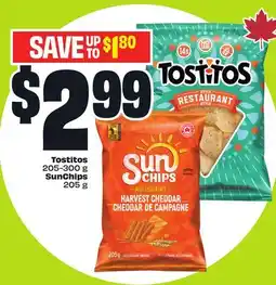 FreshCo Tostitos 205-300 g, SunChips 205 g offer